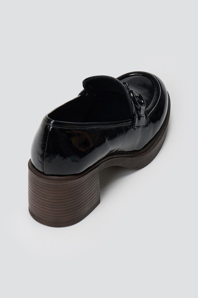 TFP Patent Leather Loafers - Black Patent - thefashionproject.gr - TFP