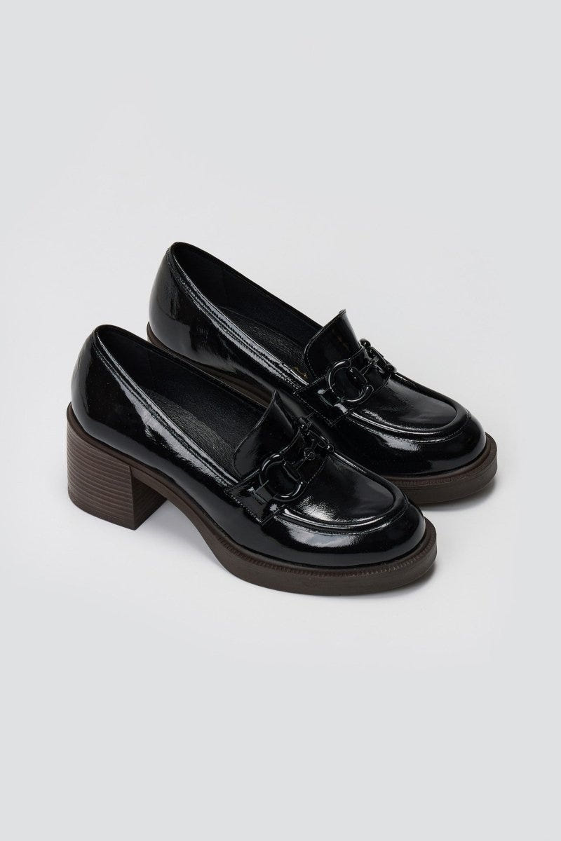 TFP Patent Leather Loafers - Black Patent - thefashionproject.gr - TFP