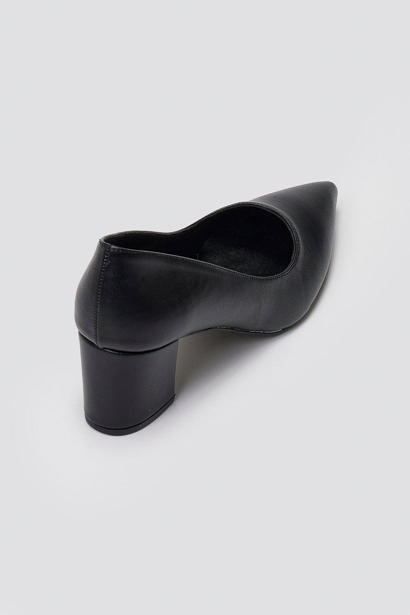 TFP Pointed Toe Pumps - Black Matte - thefashionproject.gr - TFP