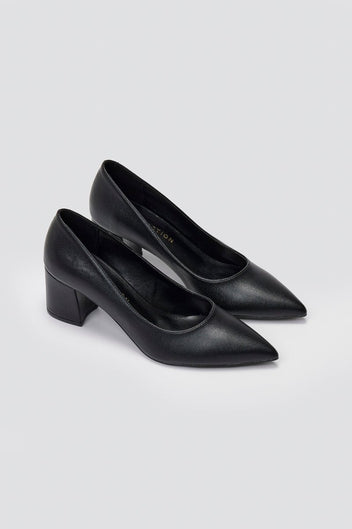 TFP Pointed Toe Pumps - Black Matte - thefashionproject.gr - TFP