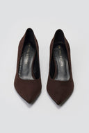 TFP Pointed Toe Pumps - Brown Suede - thefashionproject.gr - TFP