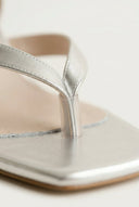 TFP - Thong Sandals Ankle Strap - Silver