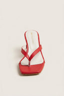 TFP - Thong Sandals Kitten Heel - Red