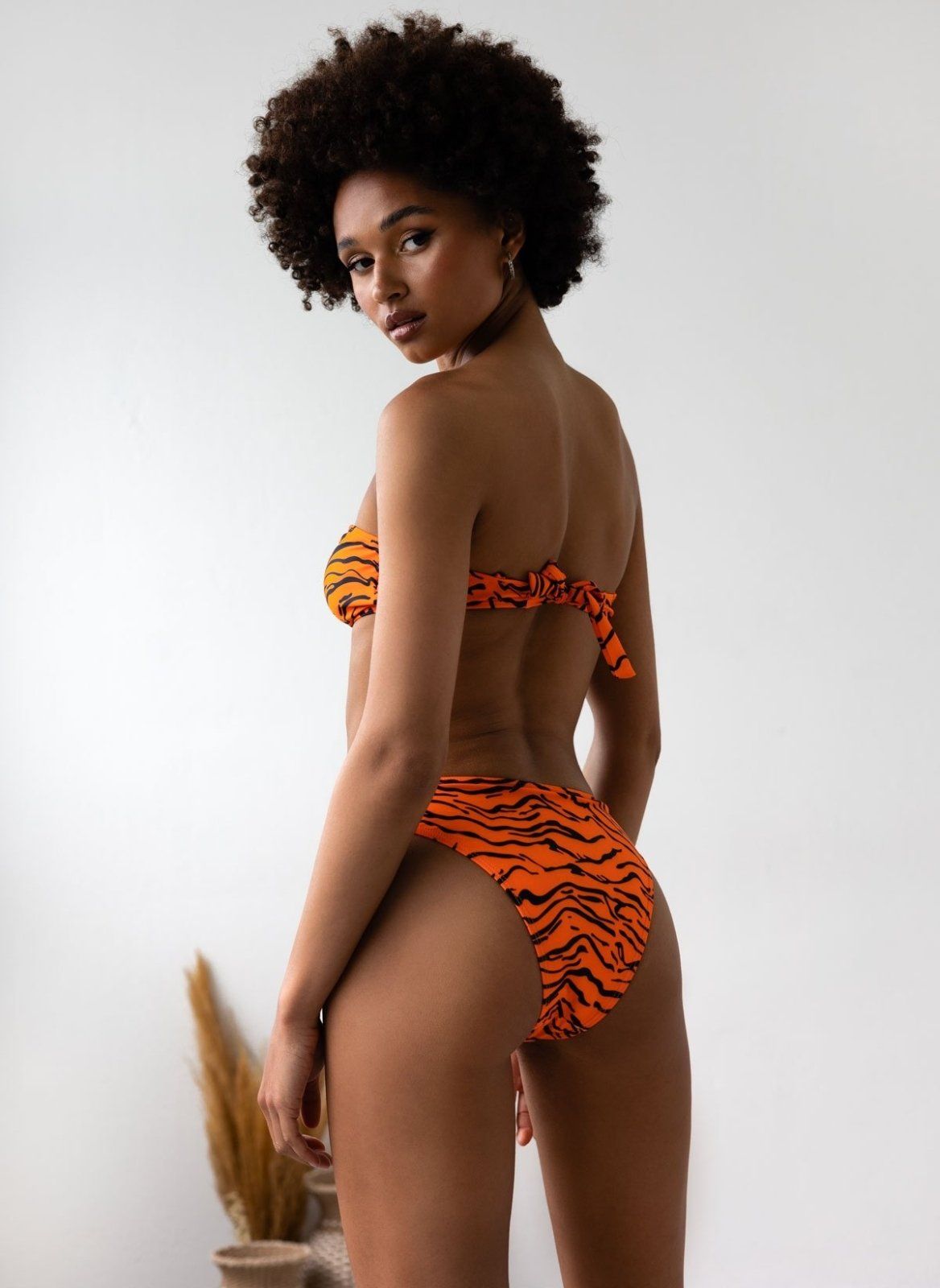 Three pieces bikini με print - Πορτοκαλί - thefashionproject.gr - The Fashion Project