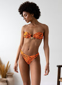 Three pieces bikini με print - Πορτοκαλί - thefashionproject.gr - The Fashion Project