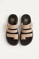 TFP - Toe Ring Flatform Sandals - Beige