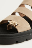 TFP - Toe Ring Flatform Sandals - Beige