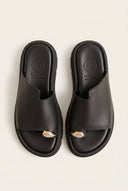TFP - Toe Ring Flatform Sandals - Black Matte