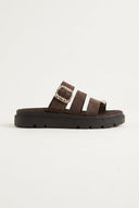TFP - Toe Ring Flatform Sandals - Brown