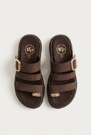 TFP - Toe Ring Flatform Sandals - Brown
