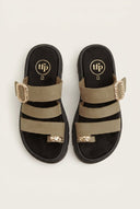 TFP - Toe Ring Flatform Sandals - Khaki