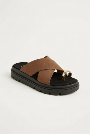 TFP - Toe Ring Flatform Sandals - Mocha