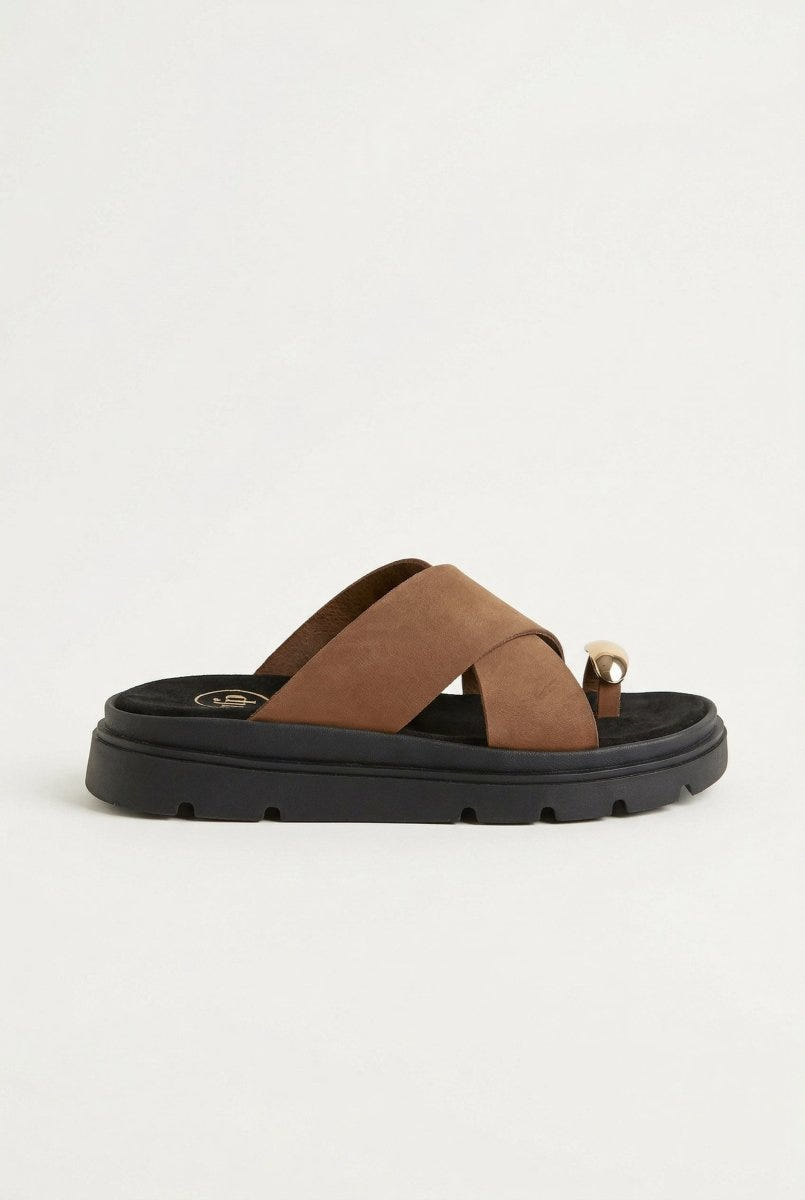 TFP - Toe Ring Flatform Sandals - Mocha