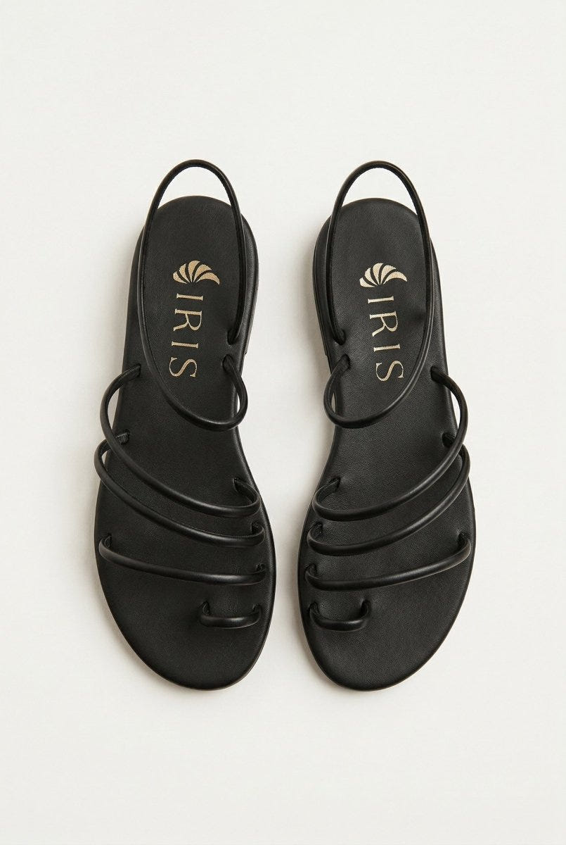 TFP - Toe Ring Sandals Animal Print - Black Matte