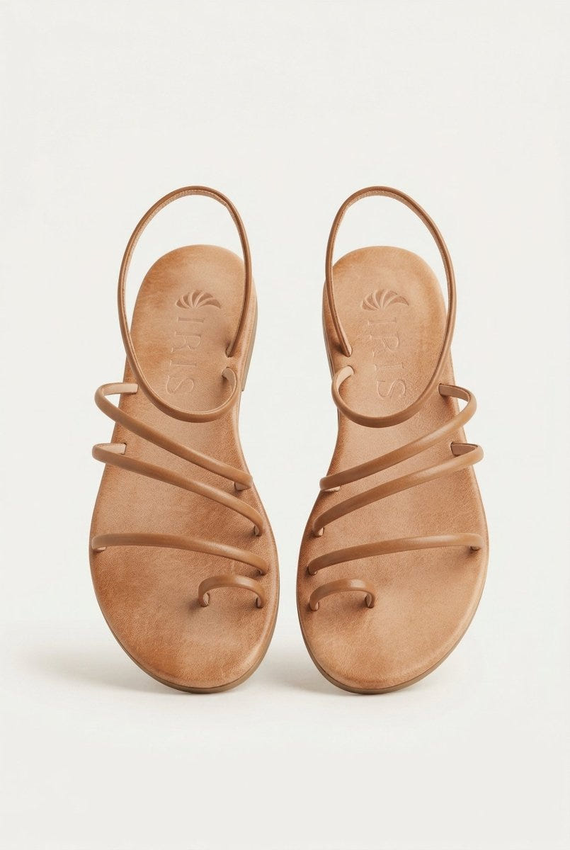 TFP - Toe Ring Sandals Animal Print - Tan Matte
