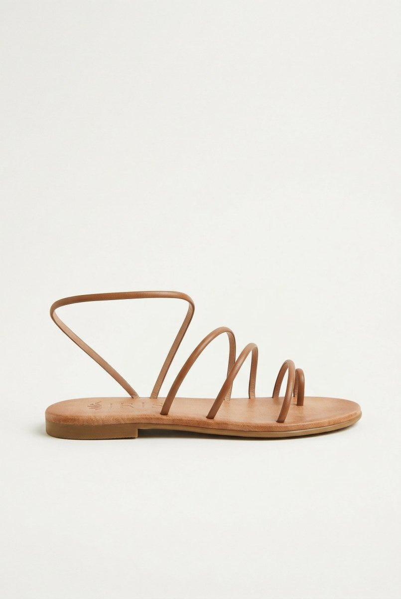 TFP - Toe Ring Sandals Animal Print - Tan Matte