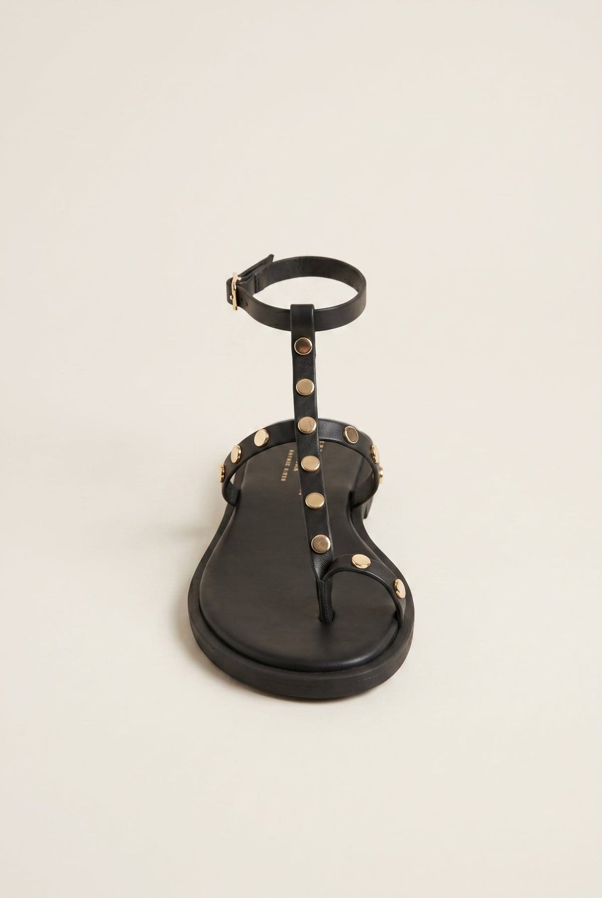 TFP - Toe Ring Sandals Ankle Strap - Black Matte