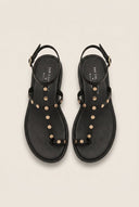 TFP - Toe Ring Sandals Ankle Strap - Black Matte