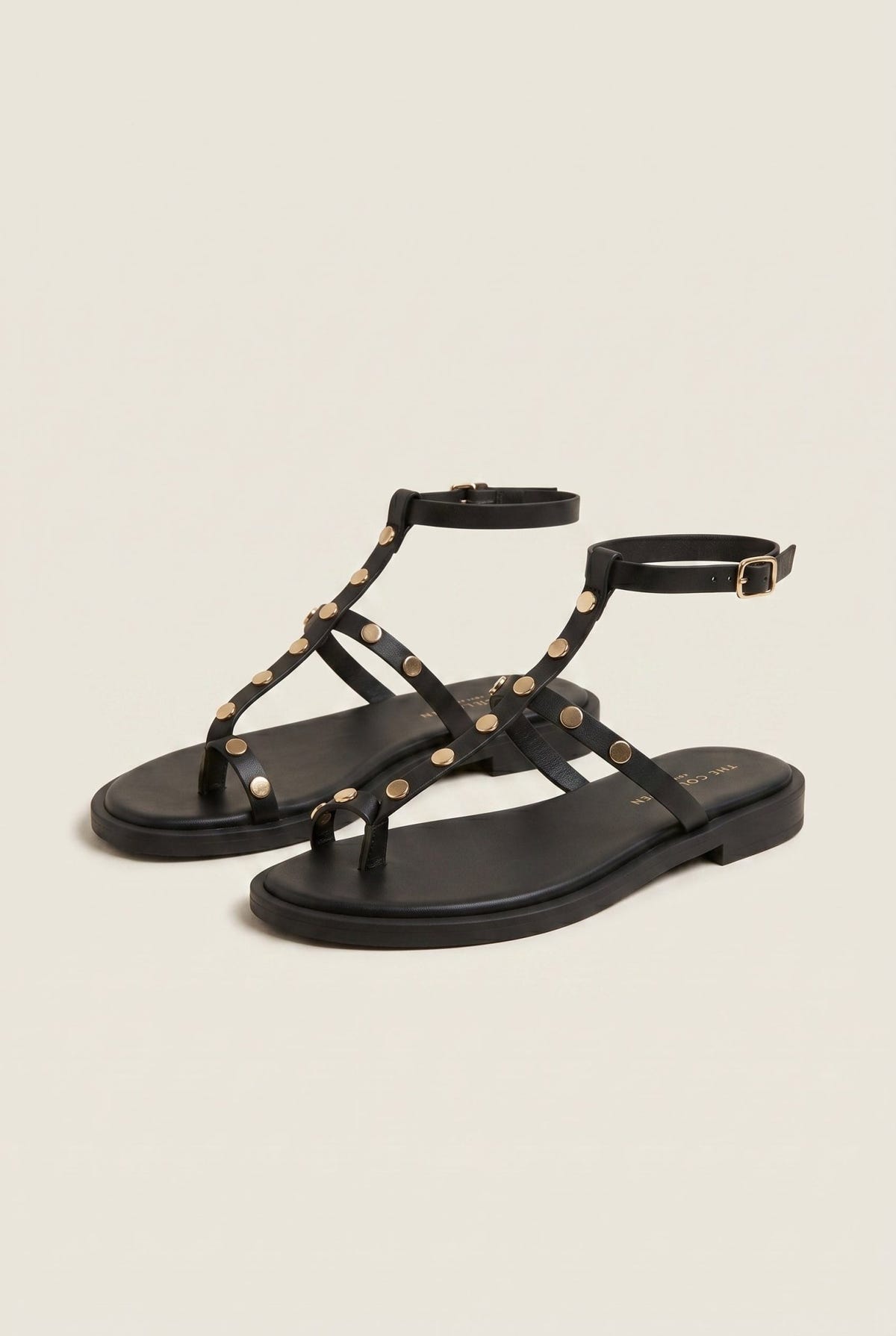 TFP - Toe Ring Sandals Ankle Strap - Black Matte