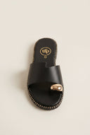 TFP - Toe Ring Sandals Asymmetric Strap - Black Matte