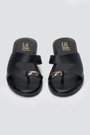 Estil - Toe Ring Sandals - Black Matte
