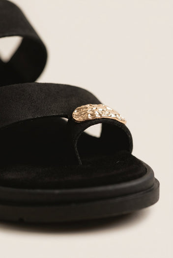 TFP - Toe Ring Sandals - Black