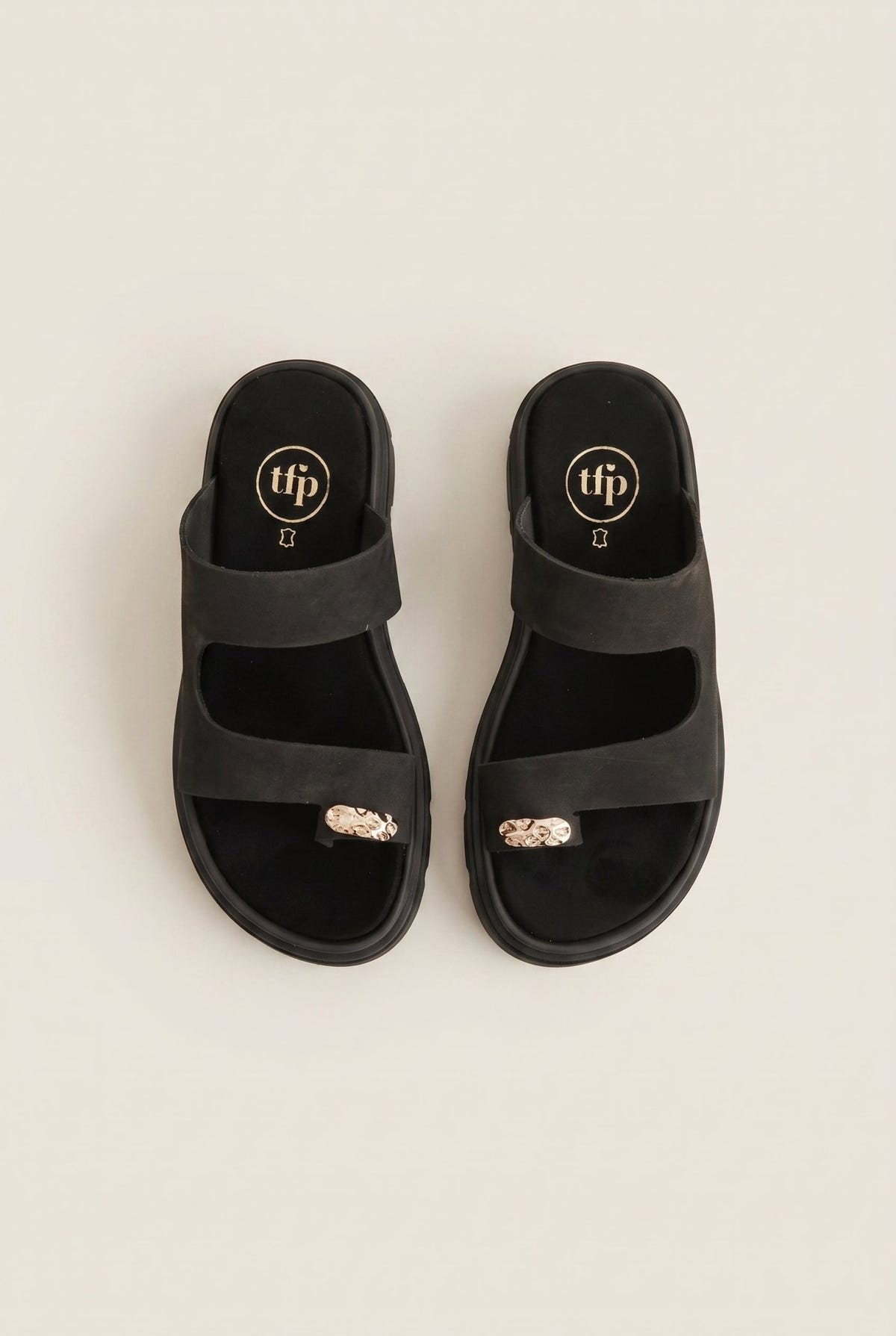 TFP - Toe Ring Sandals - Black
