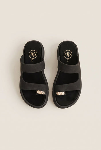 TFP - Toe Ring Sandals - Black