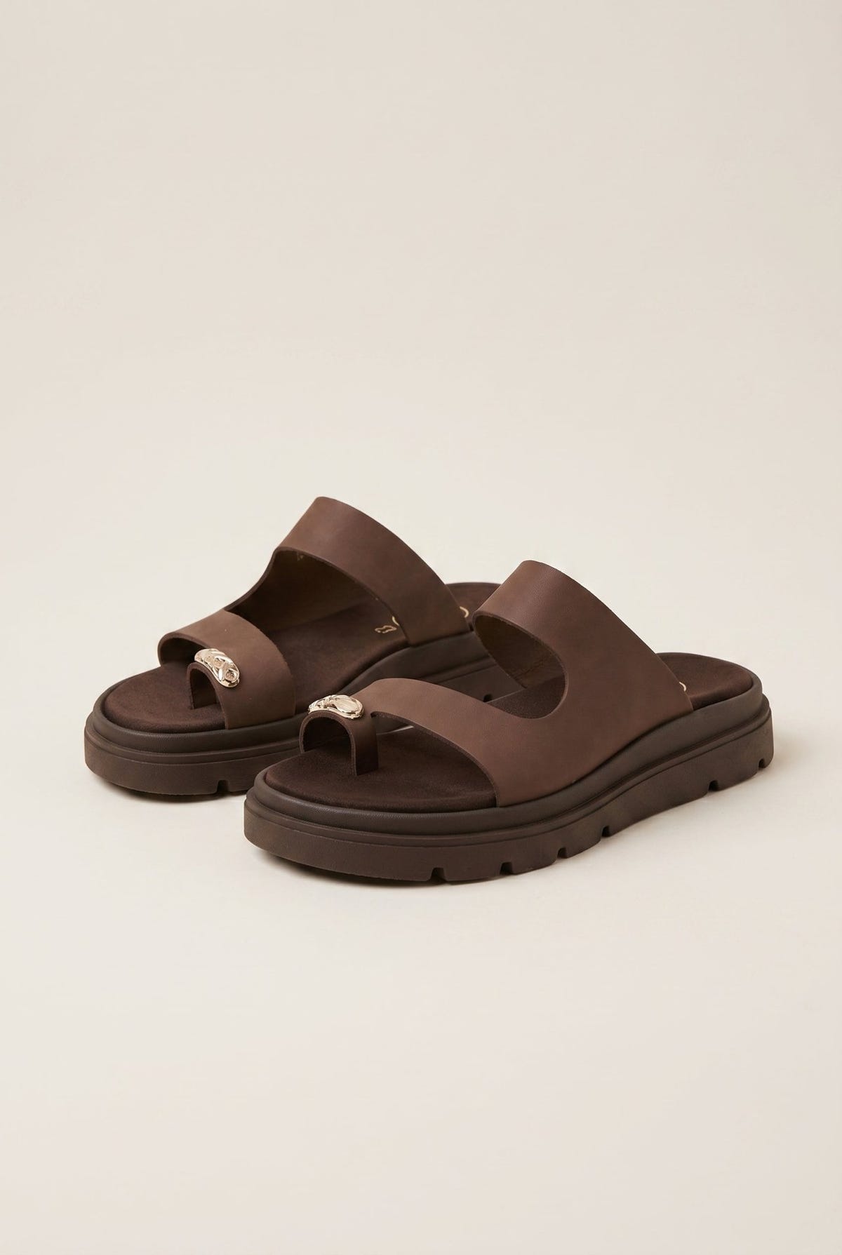 TFP - Toe Ring Sandals - Brown