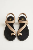 TFP - Toe Ring Sandals Buckle Strap - Beige
