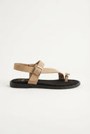 TFP - Toe Ring Sandals Buckle Strap - Beige