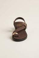 TFP - Toe Ring Sandals Buckle Strap - Brown
