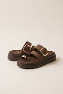 TFP - Toe Ring Sandals Buckle Strap - Brown