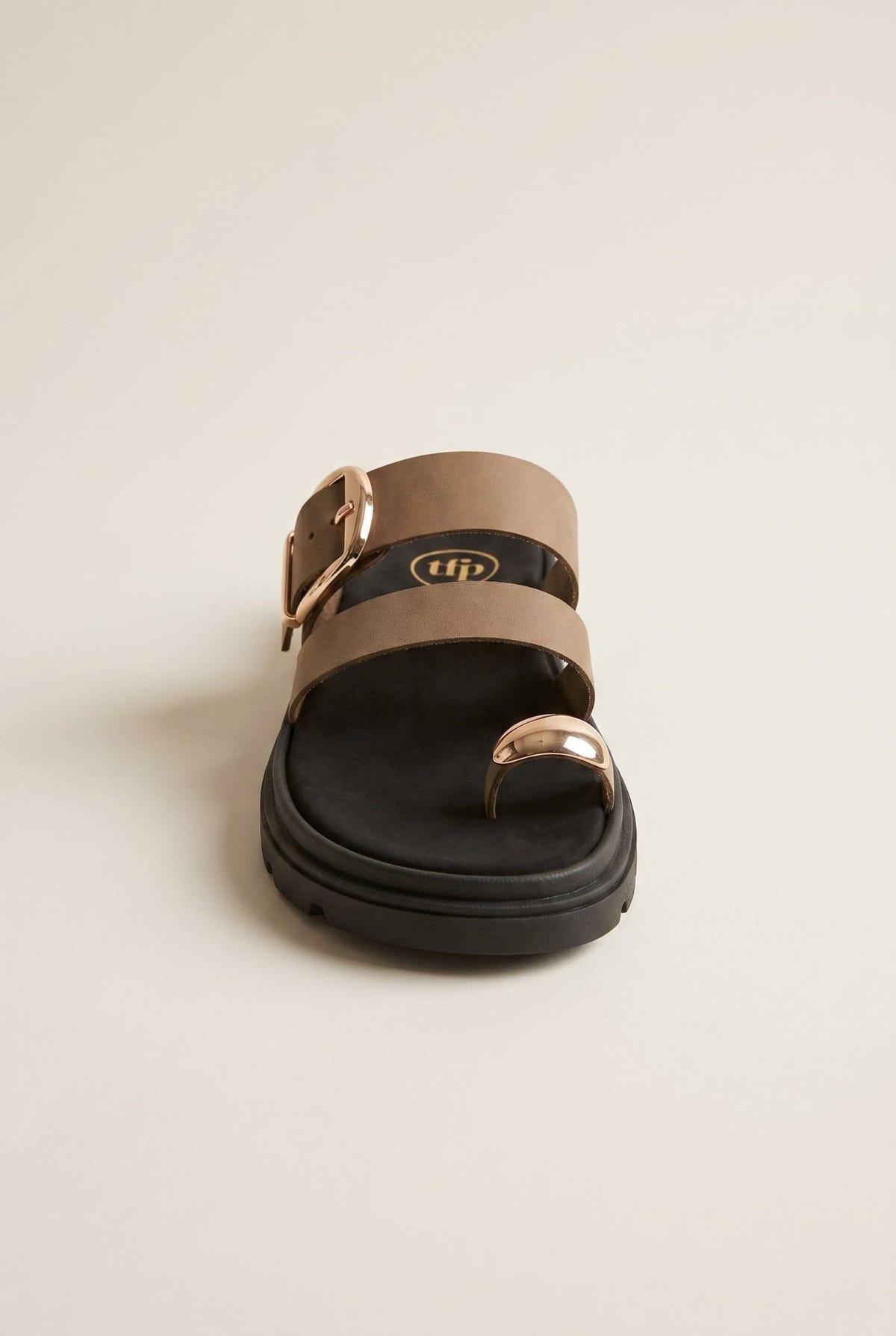 TFP - Toe Ring Sandals Buckle Strap - Khaki