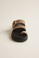 TFP - Toe Ring Sandals Buckle Strap - Khaki