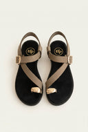 TFP - Toe Ring Sandals Buckle Strap - Khaki