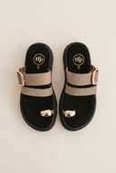 TFP - Toe Ring Sandals Buckle Strap - Khaki