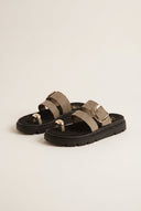 TFP - Toe Ring Sandals Buckle Strap - Khaki