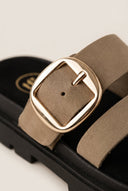 TFP - Toe Ring Sandals Buckle Strap - Khaki