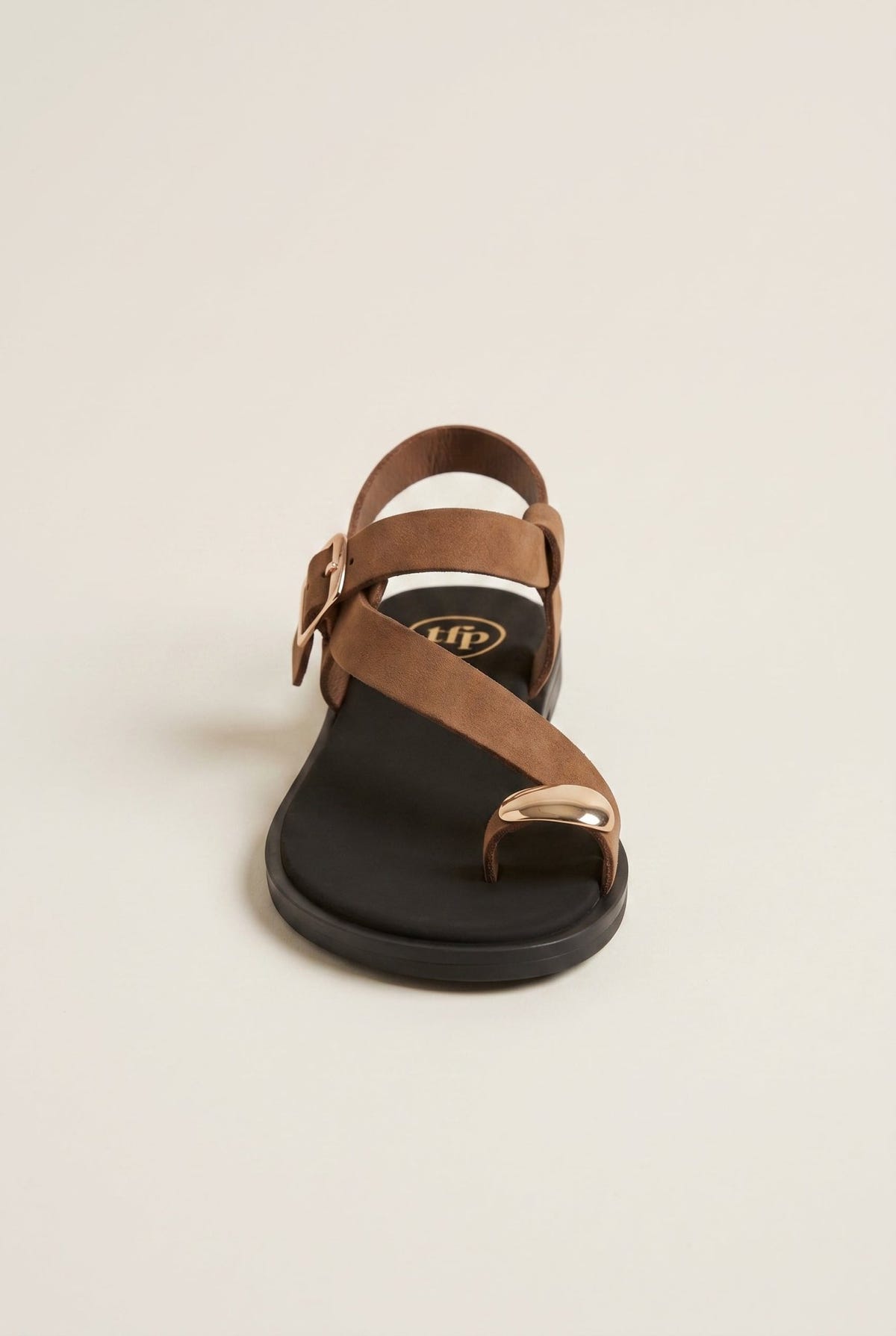 TFP - Toe Ring Sandals Buckle Strap - Mocha