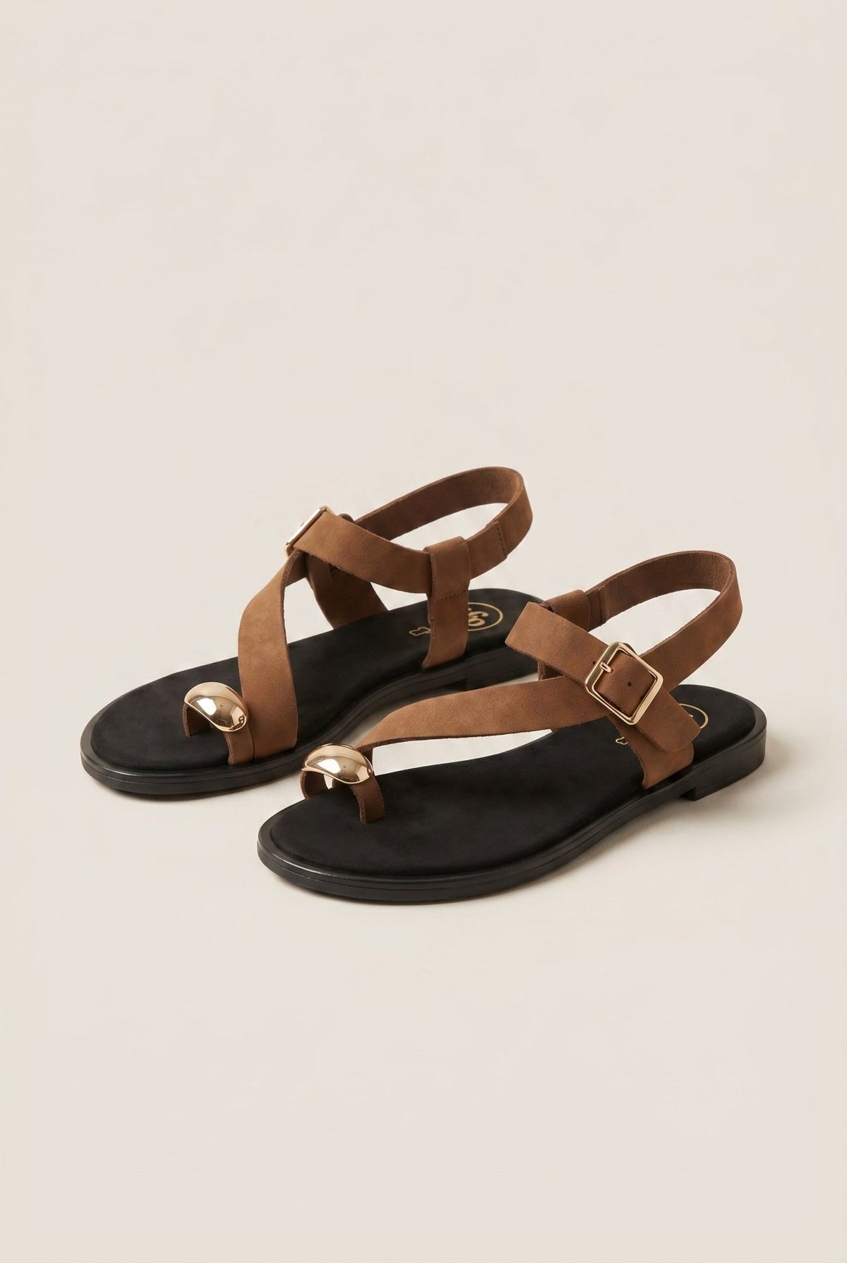 TFP - Toe Ring Sandals Buckle Strap - Mocha