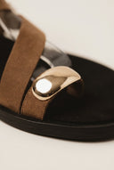 TFP - Toe Ring Sandals Buckle Strap - Mocha