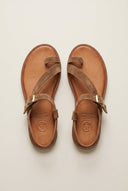 TFP - Toe Ring Sandals Buckle Strap - Taupe Suede