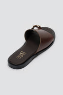 Estil - Toe Ring Sandals - Dark Brown Matte