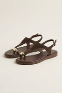 TFP - Toe Ring Sandals - Dark Brown Suede