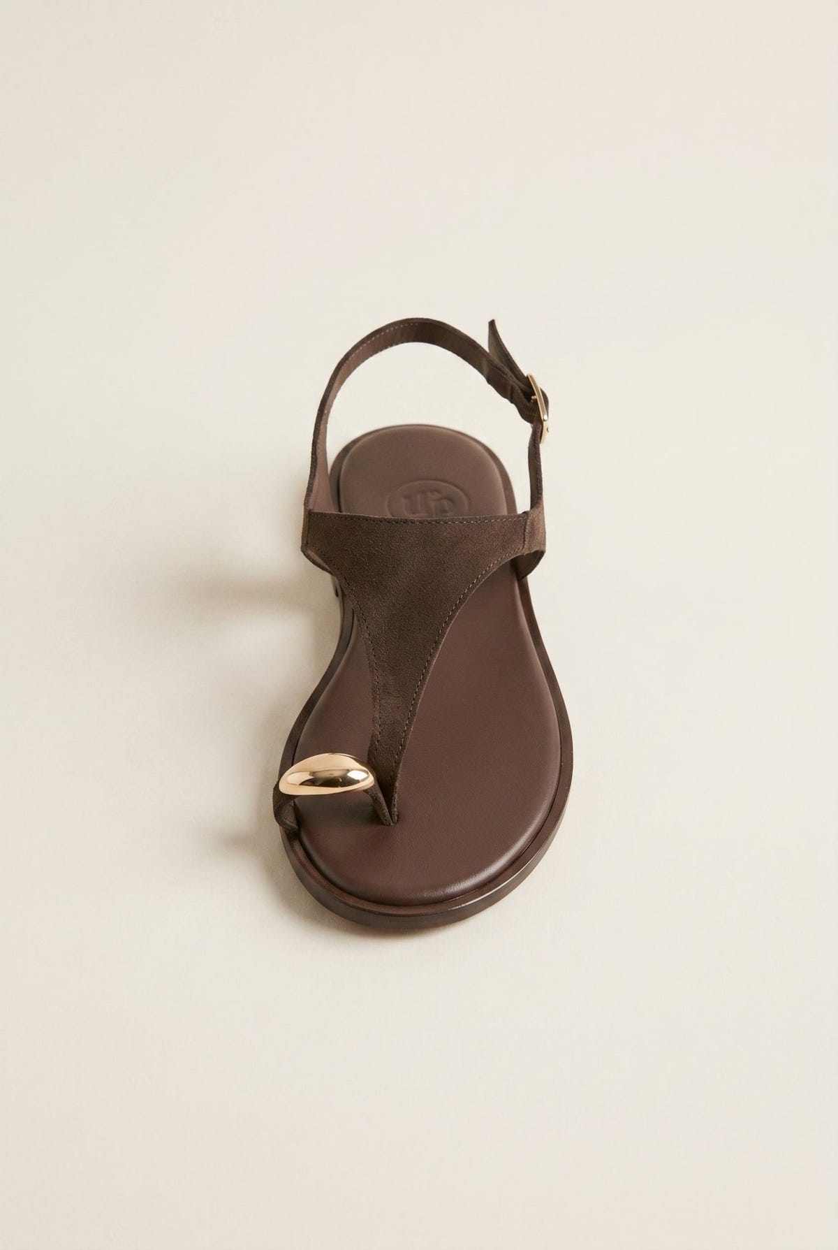 TFP - Toe Ring Sandals - Dark Brown Suede