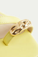 TFP - Toe Ring Sandals Kitten Heel - Lemon