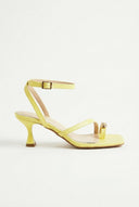 TFP - Toe Ring Sandals Kitten Heel - Lemon