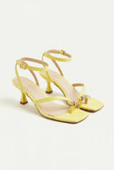 TFP - Toe Ring Sandals Kitten Heel - Lemon