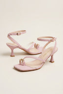 TFP - Toe Ring Sandals Kitten Heel - Pink Matte